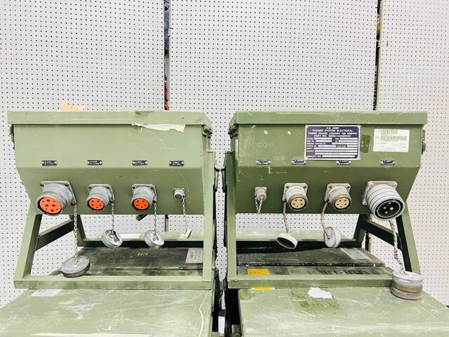 Quantity of (6) 100 Amp Military Power Distribution Spider Boxes