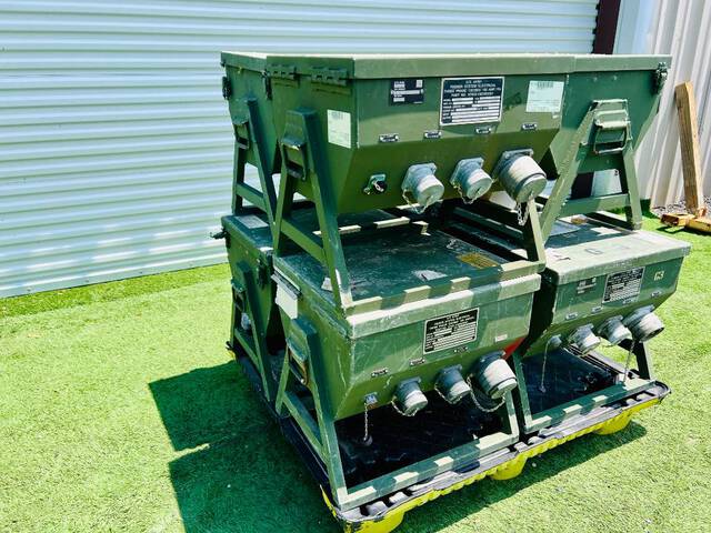 Quantity of (7) 100 Amp Military Power Distribution Spider Boxes