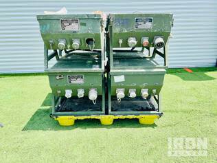 Quantity of (8) 100 Amp Military Power Distribution Spider Box Panels ...