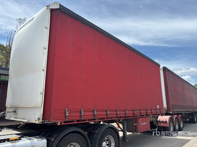 2007 CIMC Tri/A B-Double Lead Remolque con Lona