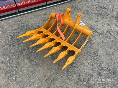 2026 GIYI 32 in Fit to cat 305 teeth Excavator Rake (Unused)