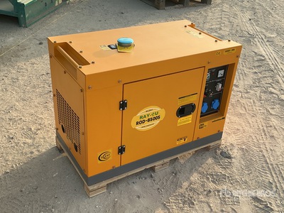RAY-OU ROD8500S 6 kVA Skid-Mounted Generator Set (Unused)