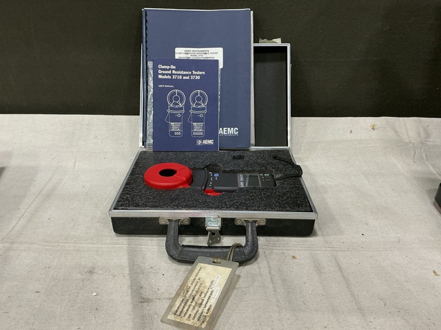 (2) AEMC 3710 Clamp-On Ground Resistance Testers (2) AEMC 3710 Clamp-On Ground Resistance Testers