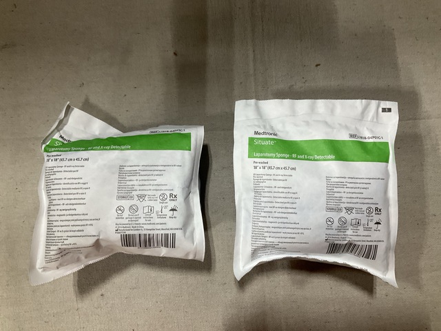 (18) Boxes of Medtronic L1818-04P01C-1 RF & X-Ray Detectable Laparotomy Sponges