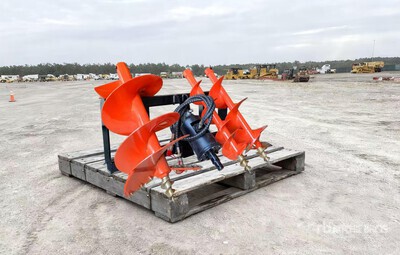 2025 STARVOX SV-AG42 Qty (3)42"fits CAT Skid Steer Auger (Unused)