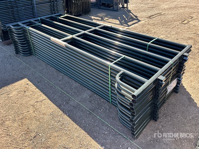 Quantity of (12) 2026 RanchMaster MGWL120 12 ft x 5 ft Livestock Panel (Unused)