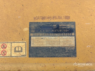 2014 Cat 14M VHP Plus Motor Grader