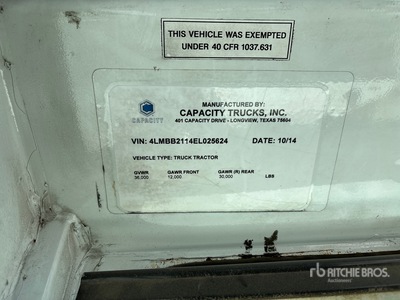 2014 Capacity TJ5000 4x2 Spotter Truck