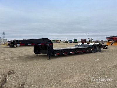 1970 Ubilt T/A Double Drop Lowboy Trailer