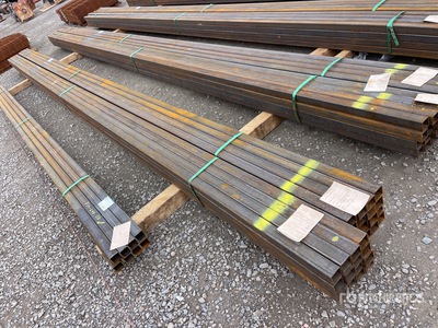 Quantity of (32) 2025 Kit Containers 2 in x 2 in x 25 ft Square Tubing Tubo (Unused)