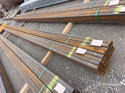 Quantity of 2025 Kit Containers 2 in x 2 in x 25 ft Square Tubing Tubo (Unused)