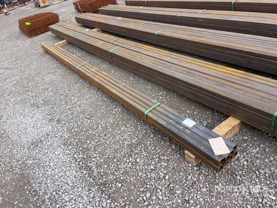 Quantity of (8) 2025 Kit Containers 2"x 2" x 17' Square Tubing Pipe (Unused)