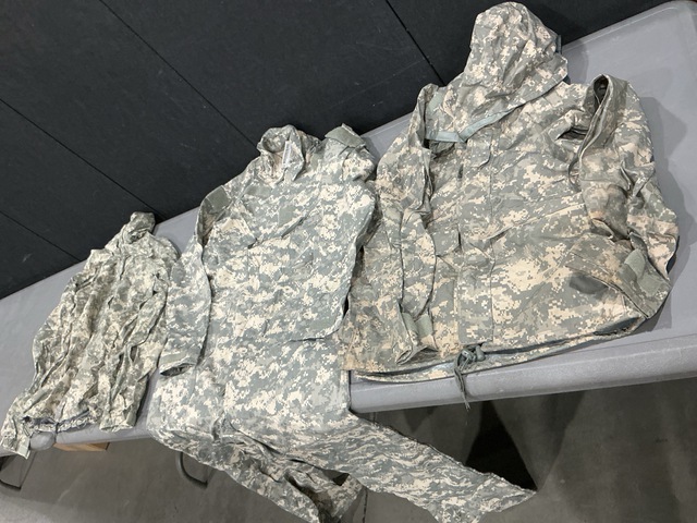 (9) Cold Weather Parkas, (25) Pairs of Mechanic&rsquo;s Coveralls & Assorted Items