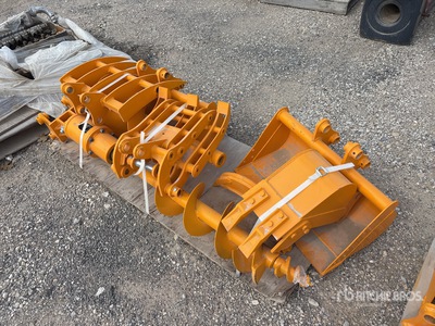 Quantity of (8) Vicsec Mini Excavator Attachments (Unused)