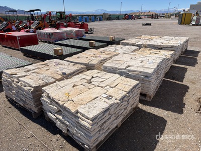 Quantity of (10) Austin White Sunflower 4 in - 8 in Chopped Veneer Limestone Pietra
