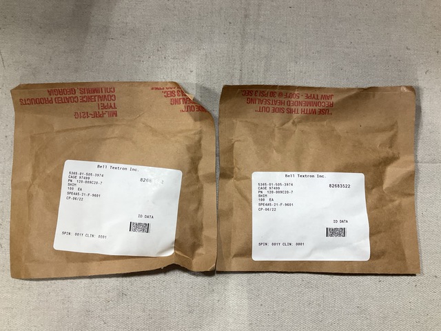 (1,157) Bell Helicopter 120-009C20-7 Shims