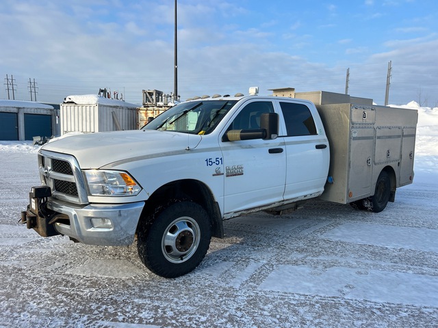 2015 Ram 3500 4x4 Crew Cab Utility Truck