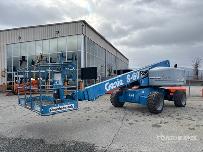 2005 Genie S-60 4WD Dual Fuel Piattaforma monobraccio