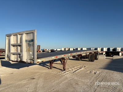 1988 Ravens 144558 45 ft T/A Spread Axle مقطورة مسطحة