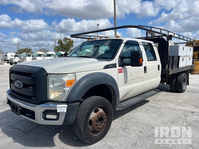 2015 Ford F-550 XL 4x2 Crew Cab Flatbed Truck