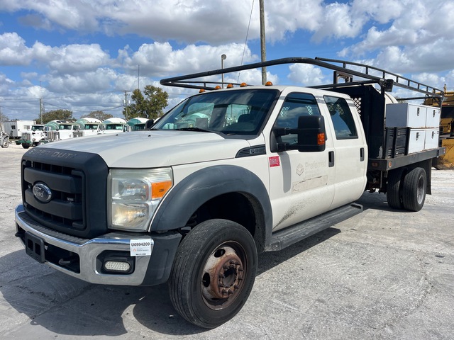 2015 Ford F-550 XL 4x2 Crew Cab Flatbed Truck 2015 Ford F-550 XL 4x2 Crew Cab Flatbed Truck