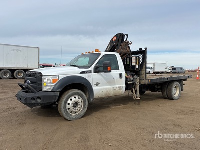 2013 PM Knuckle Boom on 2015 Ford F-550 XL 4x4 شاحنة رافعة
