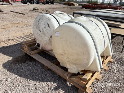 Quantity of (2) Skid Mounted Poly Tank