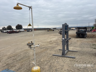 hydraulic press, and eyewash station