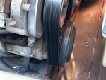Engine with A/C Compressor