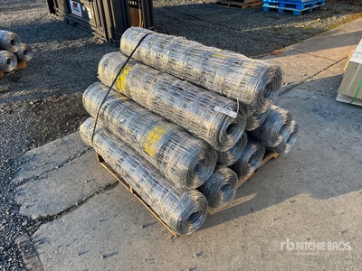 Quantity of (10) 2024 BYT FFC762 330 ft x 4 ft Galvanized Farm Clôture (Unused)