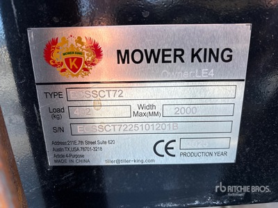Mower King Skid Steer Trencher