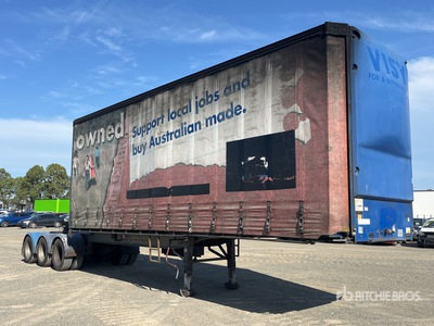 2009 Vawdrey Tri/A B-Double Lead Tautliner Trailer