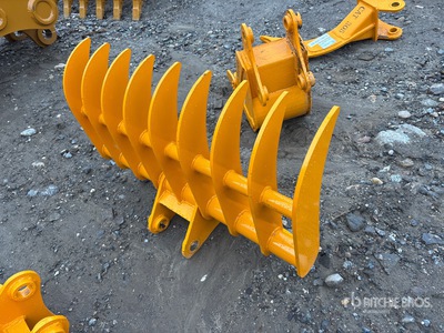 2026 GIYI 44 in Fit to CAT 305 Excavator Rake (Unused)