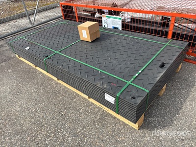 Quantity of (12) 2026 SKLP SK-LJB12 Polyethylene Sheet Ground Protection Mats (Unused)