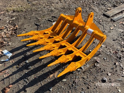 2026 GIYI 32 in Râteau d'excavatrice - Fits Cat 305 (Unused)