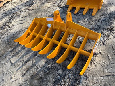 2026 GIYI 44 in Râteau d'excavatrice - Fits Cat 305 (Unused)