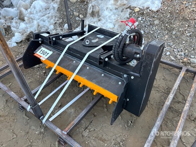 2026 GIYI GY-LPR42 42 in Mini Skid Steer Power Rake (Unused)