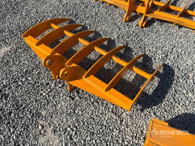 2026 GIYI 46 in Excavator Rake - Fits Cat 303 (Unused)