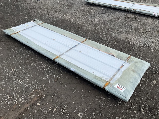 Quantity of (50) 2026 SKLP SK-XH50 950mm x 3000mm Quantity of (50) Galvalume Corrugated Steel Panels (Unused)