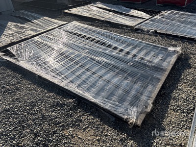 2026 SKLP SK-T20X 9 ft 6 in x 7 ft Wrought Iron Bi-Parting 20 ft Portail d'entrée (Unused)