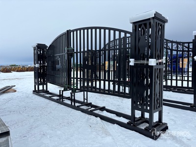 2026 Suihe NFG-20FGP-D 20 ft x 5 ft Wrought Iron Bi-Parting Farm بوابة المدخل (Unused)