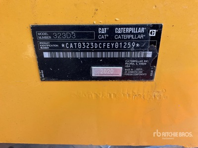 2020 Cat 323D3 Excavadora Hidraulica / Excavadora de Cadenas
