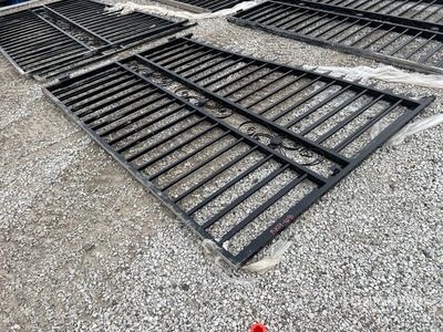 2026 SKLP SK-T20X 20 ft x 7 ft Wrought Iron Bi-Parting Driveway Gate (Unused)