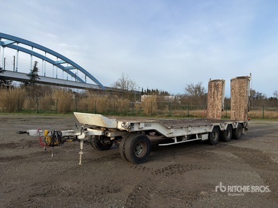 1995 Actm Original 13100 kg Quad/A Remorque Porte-Engin 4 Essieux Lowboy Trailer