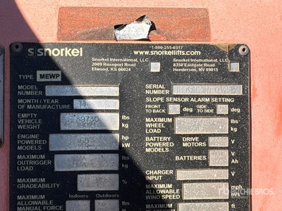 2017 Snorkel TB-86J 4WD Diesel Telescopic Boom Lift