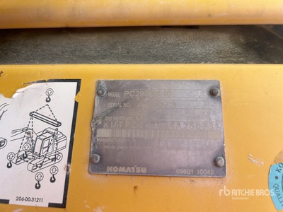 2011 Komatsu PC290LC-10 Tracked Excavator