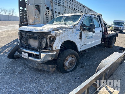 2020 Ford F550 XL 4x4 Crew Cab Flatbed Truck (Inoperable)
