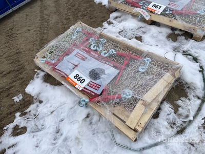 Quantity of (5) 2026 Suihe BC-5400 5400 lb Ratchet Binders & (10) 20 ft Chains (Unused)