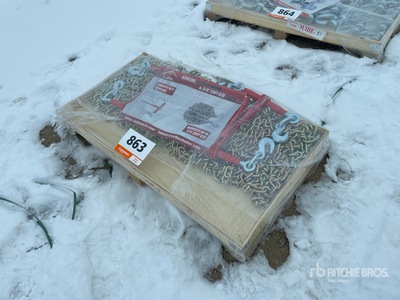 Quantity of (5) 2026 Suihe BC-9200 9200 lb Ratchet Binders & (10) 20 ft Chains (Unused)