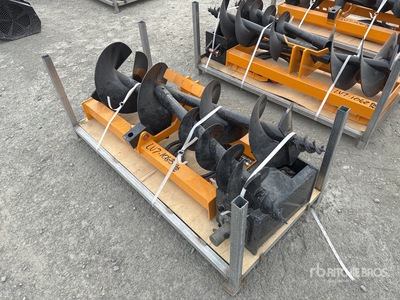 Quantity of GIYI C-SMLXZ-102 Skid Steer Auger (Unused)